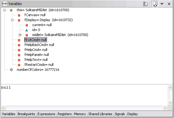 Contenido de las Variables